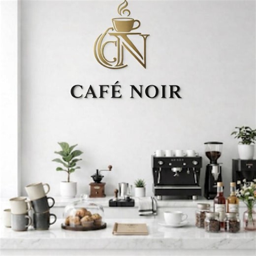 Luxury Coffee Shop Sign, Custom Cafe Logo Sign, 3D Acrylic Wall Sign, Modern Business Logo Sign, Black Gold Sign, Personalized Shop Sign - Etsy UK