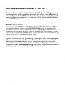 How Much Objective C For Ios App Dev