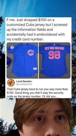 He Put His Credit Card Number On A Jersey