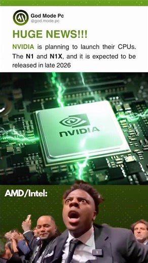 NVIDIA Is Making A CPU? 🤯 #nvidia