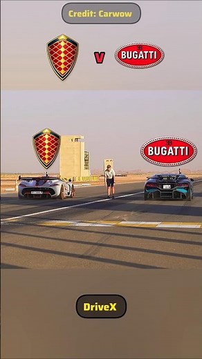 Don't Watch This 😱:Bugatti Divo vs Koenigsegg Jesko:DRAG RACE #shorts