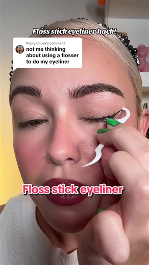 Floss Stick Eyeliner Hack! Try This NYX Epic Ink Liner Trick
