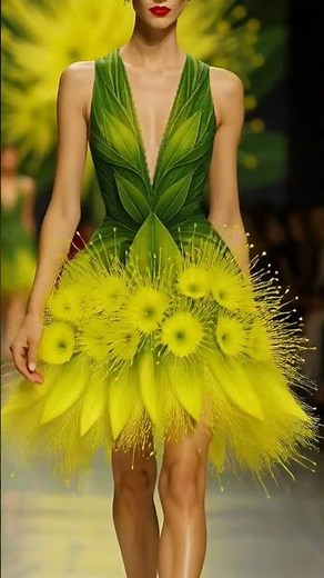 Botanical couture: The future of Nature -inspired High Fashion l Paris fashion week level, runway l
