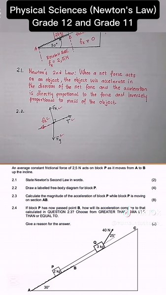 Understanding Newton's Laws in Grade 11 and 12 Physics
