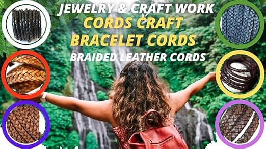 Flat Braided Leather Cords D4