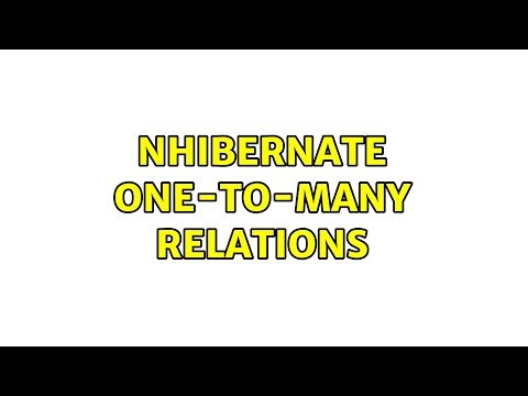 NHibernate One-to-many relations