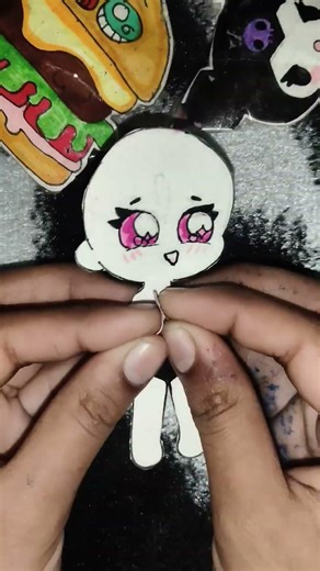 red♥️+white colour mixing ( paper doll) . #mlps #drawing #trending viral