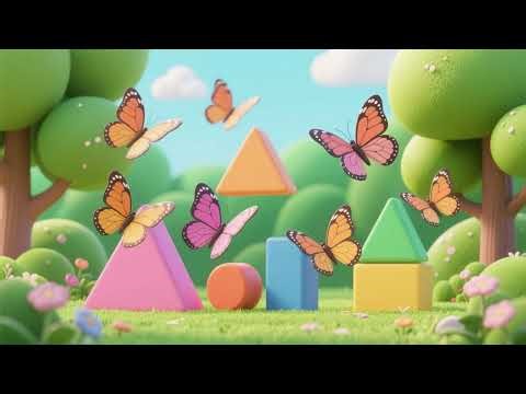 Shapes Flutter Like Butterflies | Fun Shapes Learning Song & Nursery Rhymes for Kids