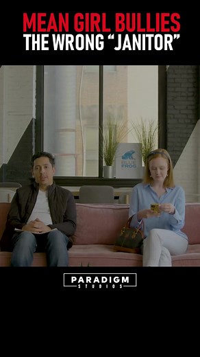 61K views · 390 reactions | Mean Girl Bullies The WRONG “Janitor” Part 2 | This spoiled girl thinks she can use her rich dad to get ahead in life. From disrespecting the “janitor” to trying to bribe her way into getting a job, her arrogance knows no boundaries. | Paradigm Studios | Facebook