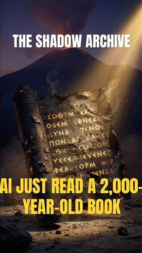 They Used AI to Read a Book Burned by Mount Vesuvius in 79