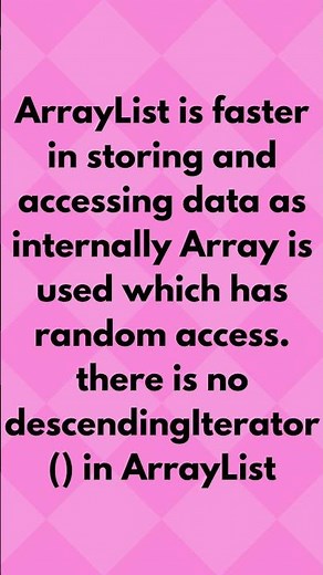 difference between array list and linked list in java #shorts