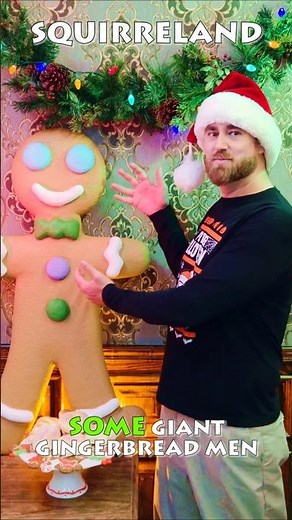 How I made a Giant Gingerbread Man as a Christmas Decoration - Squirreland