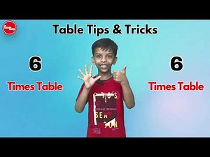 Learn 6 Times Multiplication Table | Easy and fast way to learn | Math Tips and Tricks