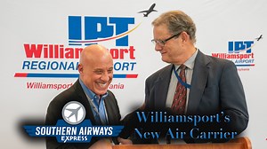 Southern Airways Express and the Williamsport Regional Airport announced today that the airport will have an air carrier again starting in May of 2024. Southern Airways Chief Commercial Officer Mark Cestari talks about the airline starting service and some details about the twice daily flights that will begin in May to Washington Dulles International Airport from Williamsport Regional Airport. Sun-Gazette video projects are sponsored by Woodlands Bank. https://woodlandsbank.com/ | Williamsport S