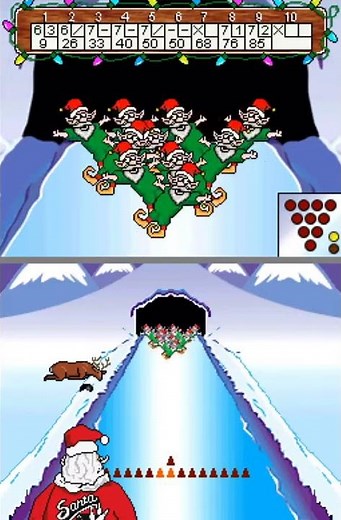 Santa Bowls a Strike - Elf Bowling 1 and 2 (DS)