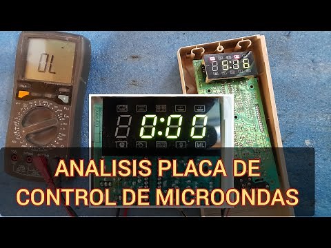 como reparar analizar e identificar componentes de placa de control de microondas