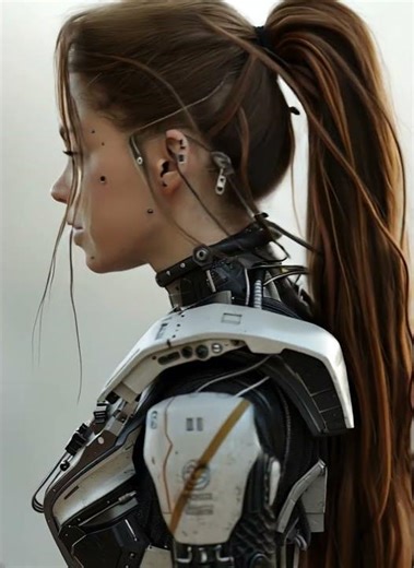 Beautiful girl in futuristic armor — Part 1 ✨🤖