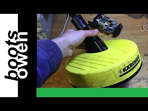 Karcher Power washer Surface Cleaner Repair: nozzle blockage, clearing a jet: pressure washer fix