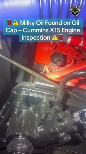 🛢️⚠️ Milky Oil Found on Oil Cap – Cummins X15 Engine Inspection ⚠️🛢️