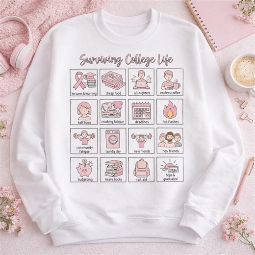 Surviving College Life PNG, Student Humor Clipart (digital Download) - Etsy