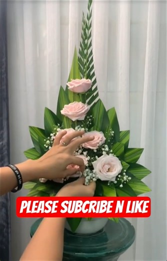 How to make table decorations from leaves#florist #howtomake #decoration #leaves #table #fyp #howto