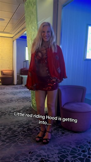Little red riding Hood. Where is the big bad wolf? I see trouble in the future.#redridinghood #trouble #cruising #fitbody