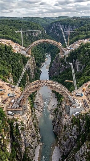 Extreme Mega Engineering | Building the Impossible Twin Bridges Over a Massive Canyon 🌉⛰️