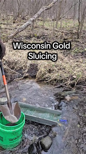 It's not much, and it's a lot of work. #Wisconsin #flourgold #goldprospecting #gold #outdoors