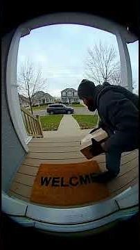 Porch Pirate FAILS Instantly! №2 🤣 #fails #funnyshorts #securitycamera