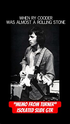 Ry Cooder "Memo From Turner" Isolated Slide Gtr