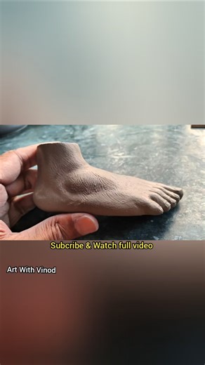 How to Make a Human Foot in Clay | Clay Sculpture Tutorial| Clay Art #clay #clayart #shorts