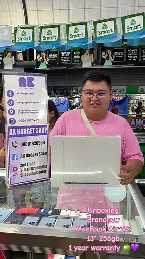 For more details visit us at Stall # U-17 & U-18 2nd Floor Center Mall, Tiangge ng Cellphonan Greenhills Shopping Center. #fyp #fypシ #fypシ゚viral #fypage #unboxing #macbookairm2 #m2 #legit💯 #trustedseller #affordable
