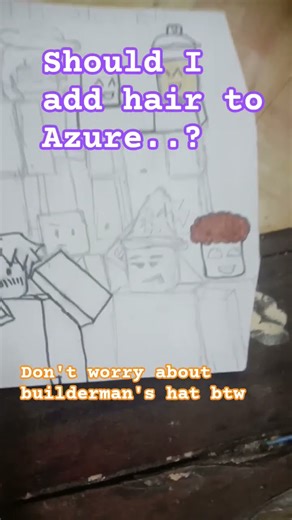 should I add hair to Azure..?#forsaken#art#forsakenart#roblox#fanart