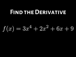 Differentiating a Polynomial using the Power Rule