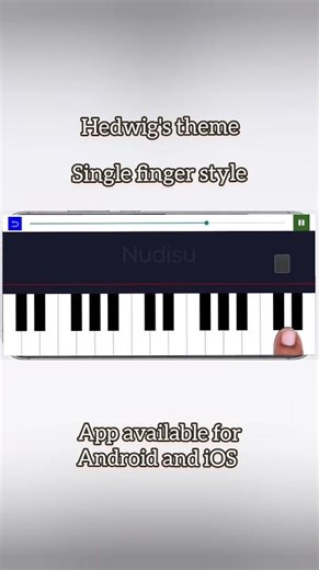 Hedwig's theme is an easy version with a simple lesson #pianolessons #viral