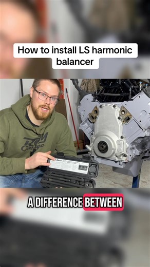 How to install LS harmonic balancer! #diy #rebuild #engine #harmonicbalancer | The ROY Garage