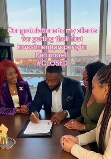 POV: Celebrating closing for my client who just got their first investment property! I’m always happy to help my clients get to the closing table! Best feeling ever! Who’s NEXT! DM ME “CLOSE” TO START YOUR PROCESS! #FirstTimeHomeBuyer #HomeBuyingTips #RealEstateTok #BuyYourFirstHome #MarylandRealEstate