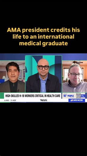 The proposed $100,000 H-1B visa fee would have significant consequences for access to care, especially in rural and underserved areas already struggling with a physician shortage. The issue is personal for AMA president Dr. @bobbymukkamala, who practices in Flint, MI, and whose brain tumor surgery last year was performed by an IMG. | American Medical Association