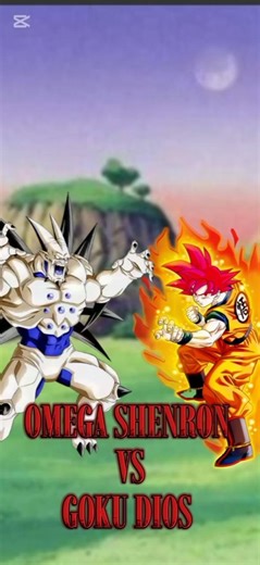 Goku fase dios vs omega shenron #dragonball #goku
