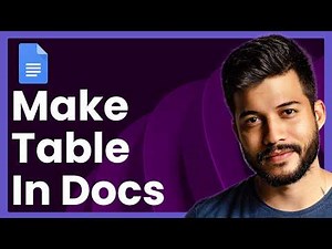 How To Make Table In Google Docs (Easy Tutorial)