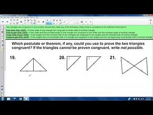 Unit 4 Review - Congruent Triangles