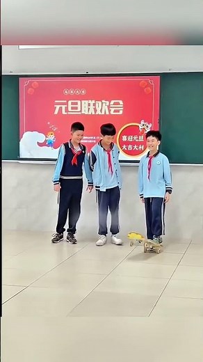 When the teacher discovered his skateboarding talent, he stunned the entire class!