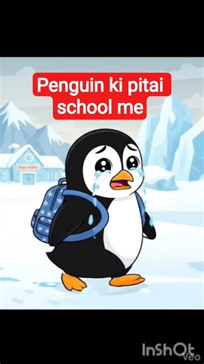 🐧🐧Penguin ki Pitai School Me 🐧🐧 | #tranding #viral #cartoon #shorts