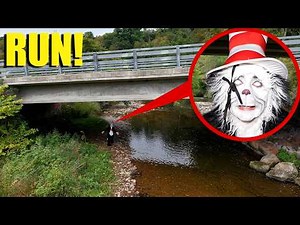 Drone catches Cat in the Hat in Real Life under haunted bridge!! (He was pissed)