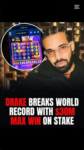 Drake just broke the world record on #Stake for biggest online slot winIs he better at playing slots