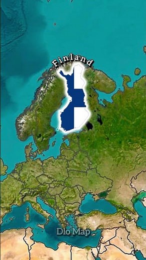 Flag Map of Finland