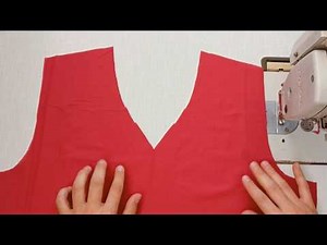 How to sew a V-neck in a very simple way for beginners