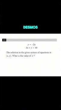 It’s SAT season🔥 SAT question of the day systems of equations #math #sat #learning #mathvideo
