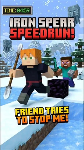 Speedrunning on Leather leggings While My Friend Hunts Me # speedrun