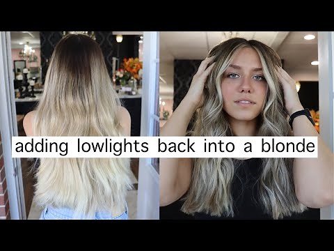 ADDING DEPTH INTO BRIGHT BLONDE | highlight & lowlight combo